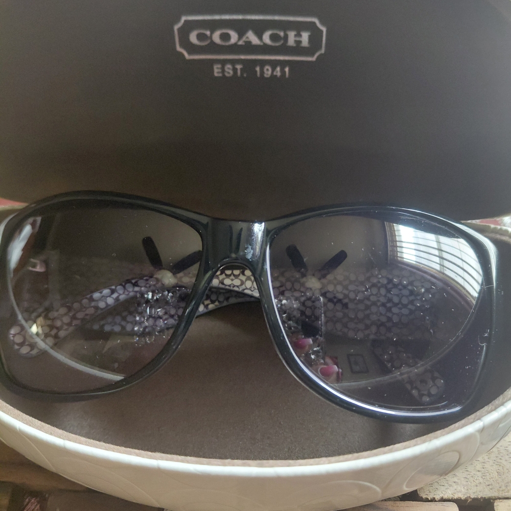 Coach Black Sunglasses With Case!